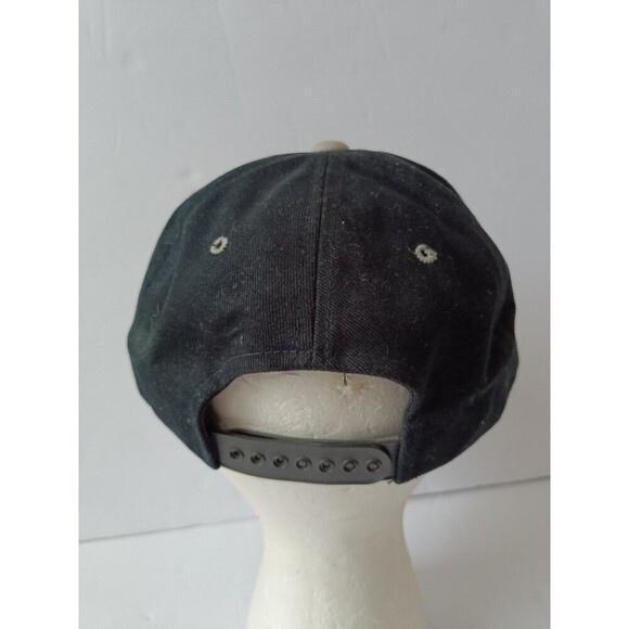 Vintage Oakland Raiders Nutmeg American Needle Snapback Hat Black Cap 90s - Picture 7 of 7